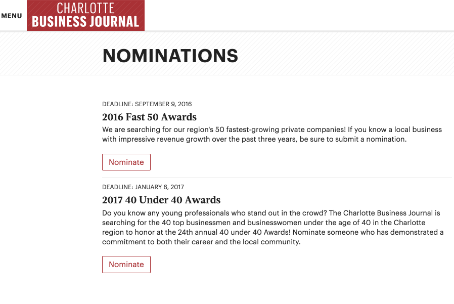 Nomination Link Building